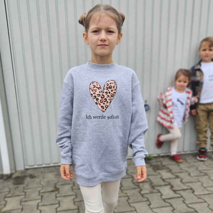 Ich werde geliebt | Affirmations-Sweatshirt für Kinder | Herzenskinder