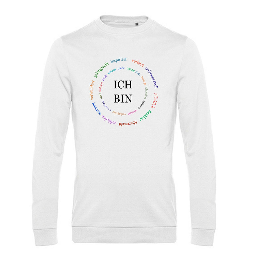 Ich bin | BIO-Baumwolle Affirmations Sweatshirt für Herren | Basickollektion