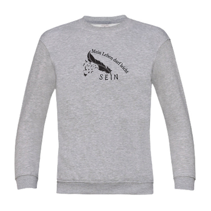 Mein Leben darf leicht sein | Affirmations-Sweatshirt für Kinder | Sonnenkinder
