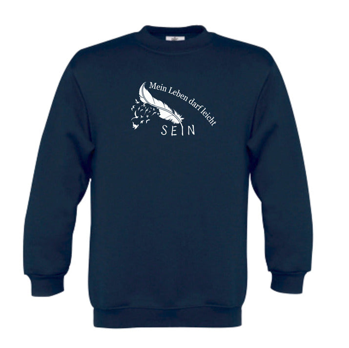Mein Leben darf leicht sein | Affirmations-Sweatshirt für Kinder | Sonnenkinder