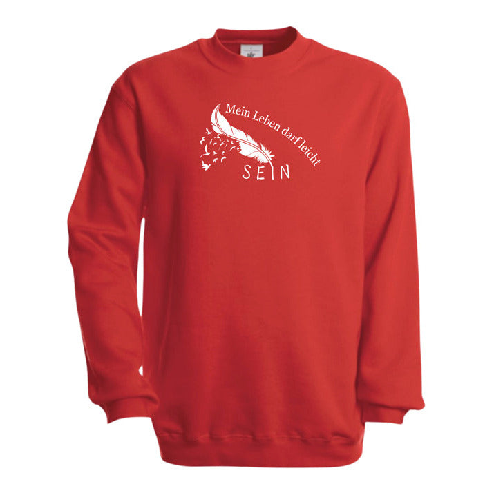 Mein Leben darf leicht sein | Affirmations-Sweatshirt für Kinder | Sonnenkinder