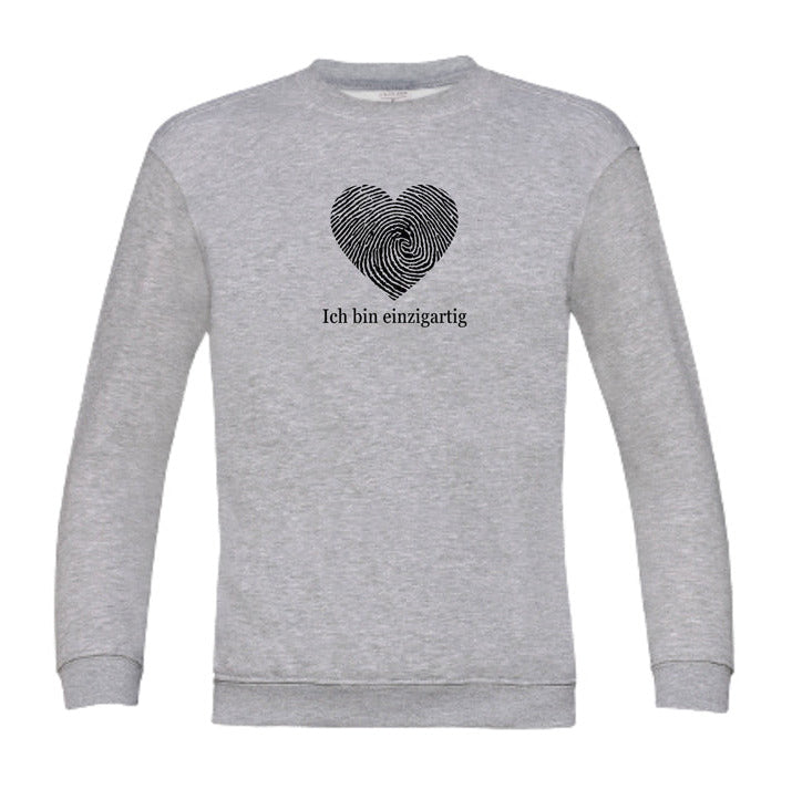 Einzigartig | Affirmations-Sweatshirt für Kinder | Herzenskinder