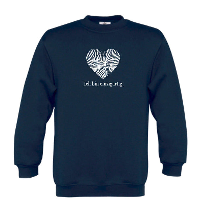 Einzigartig | Affirmations-Sweatshirt für Kinder | Herzenskinder