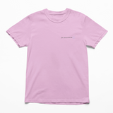 Rosa T-Shirt mit Affirmation Ich entscheide 🙂 – nachhaltige Kindermode und Familienmode für mehr Selbstwert und Achtsamkeit.