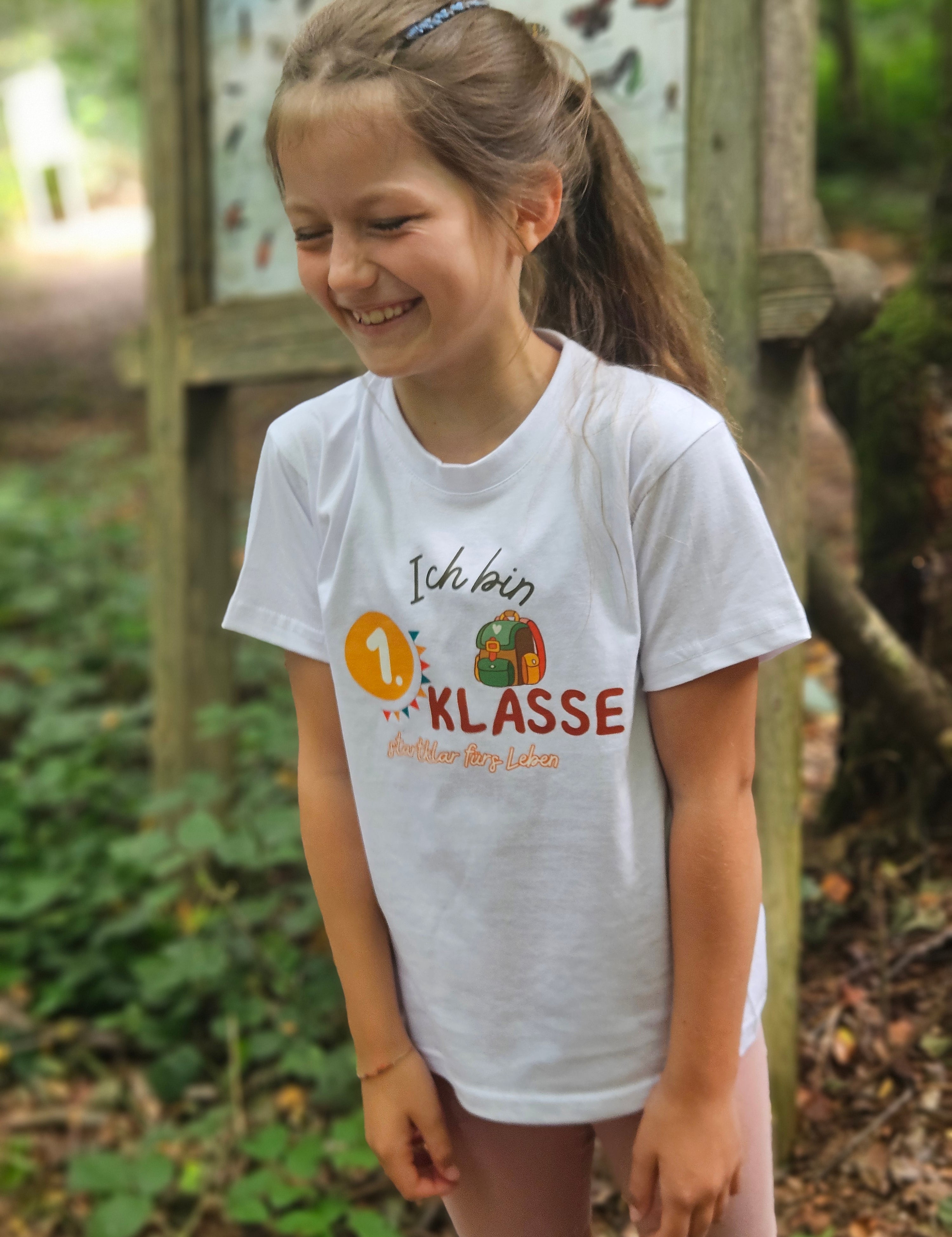 Ich bin erste Klasse | BIO-Baumwolle Affirmations T-Shirt für Kinder | Einschulung