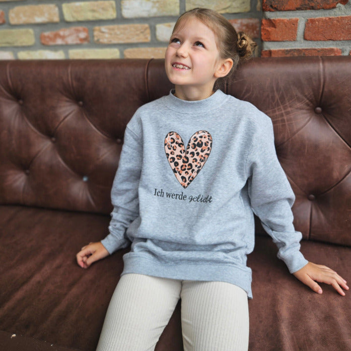 Kinder Sweatshirt mit Affirmation – Bio Baumwolle, fair produziert in Deutschland