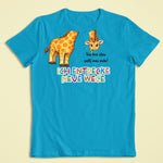 Kinder T-Shirt blau mit Gina der Giraffe und Affirmation „Ich entdecke neue Wege“ – Sinachtsam Kinder Kleidung mit positivem Glaubenssatz