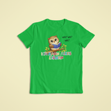 Kinder T-Shirt grün mit Olli der Eule und Affirmation „Ich kann alles lernen“ – Sinachtsam Kinder Kleidung mit positivem Glaubenssatz