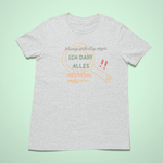 T-Shirt in Ash mit dem Aufdruck: Ich darf alles entdecken – Einschulungskollektion von Sinachtsam